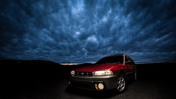 Photo Tip: Subaru at night